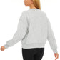 Womens Cropped Sweatshirts Pullover Fleece Crop Sweaters Fall Fashion Outfits Clothes 2024