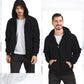 Hoodies for Men Heavyweight Fleece Sweatshirt - Full Zip up Thick Sherpa Lined