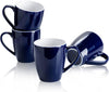 Porcelain Coffee Mugs - 16 Ounce (Top to the Rim) for Coffee, Latte, Tea, Cocoa, Set of 4, Navy