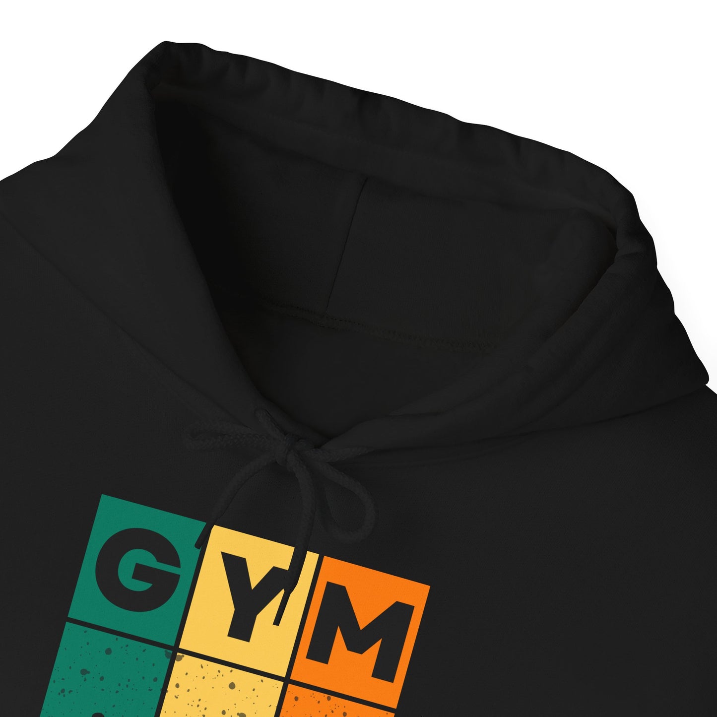 Graphic Art Unisex Workout Hoodie - Retro Fitness Pullover with Gym Motif