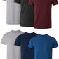 Men'S Pocket Undershirt Pack, Cotton Crew Neck T-Shirt, Moisture Wicking Tee, Assorted 6-Pack