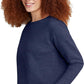 Women'S Ecosmart V-Notch Crewneck Sweatshirt, Fleece Pullover Sweatshirt for Women