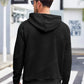 Mens Hoodies Pullover Casaul Long Sleeve Drawstring Waffle Knit Hooded Sweatshirt with Kanga Pocket