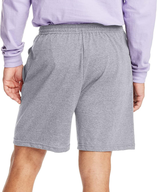 Men'S Athletic Shorts, Favorite Cotton Jersey Shorts, Pull-On Knit Shorts with Pockets, Knit Gym Shorts, 7.5" Inseam