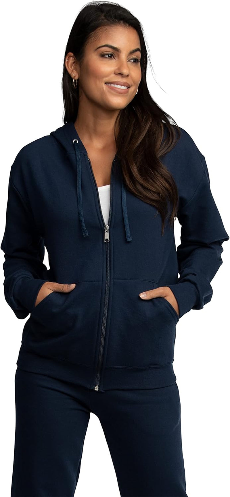 Men'S Eversoft Fleece Hoodies, Moisture Wicking & Breathable, Full Zip Hooded Sweatshirt