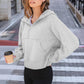 Womens Hoodies Half Zip Sweatshirts Fleece Jackets Tops Oversized Pullover Fall Outfits 2024 Winter Fashion Clothes