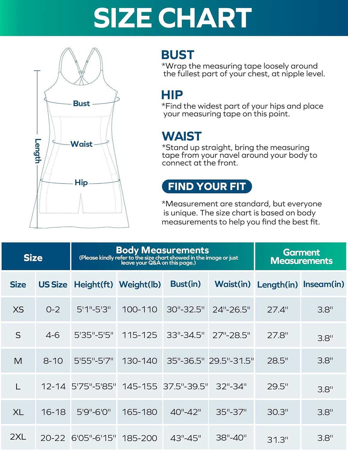 Womens Tennis Dress, Workout Dress with Built-In Bra & Shorts Pockets Summer Dress for Golf Athletic Dresses for Women