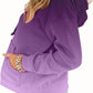 Womens Casual Hoodies Crew Neck Long Sleeve Sweatshirts with Pocket Lightweight Pullover Tops