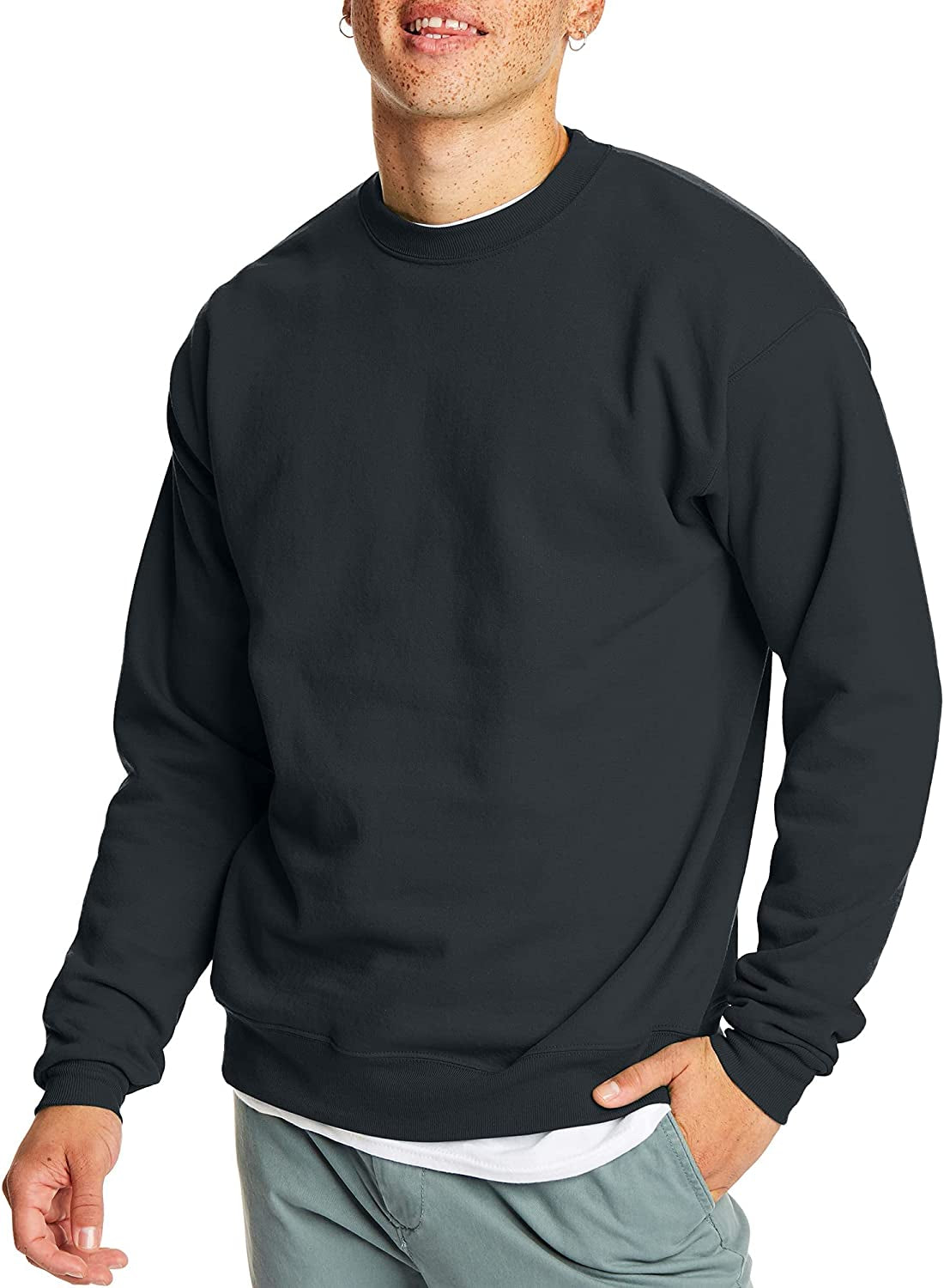 Ecosmart Fleece, Cotton-Blend Pullover, Crewneck Sweatshirt for Men (1 or 2 Pack)