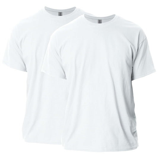 Adult Ultra Cotton T-Shirt, Style G2000, Multipack, White (2-Pack), Medium