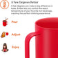 Temperature Control Smart Mug 2, 14 Oz, App-Controlled Heated Coffee Mug with 80 Min Battery Life and Improved Design, Red