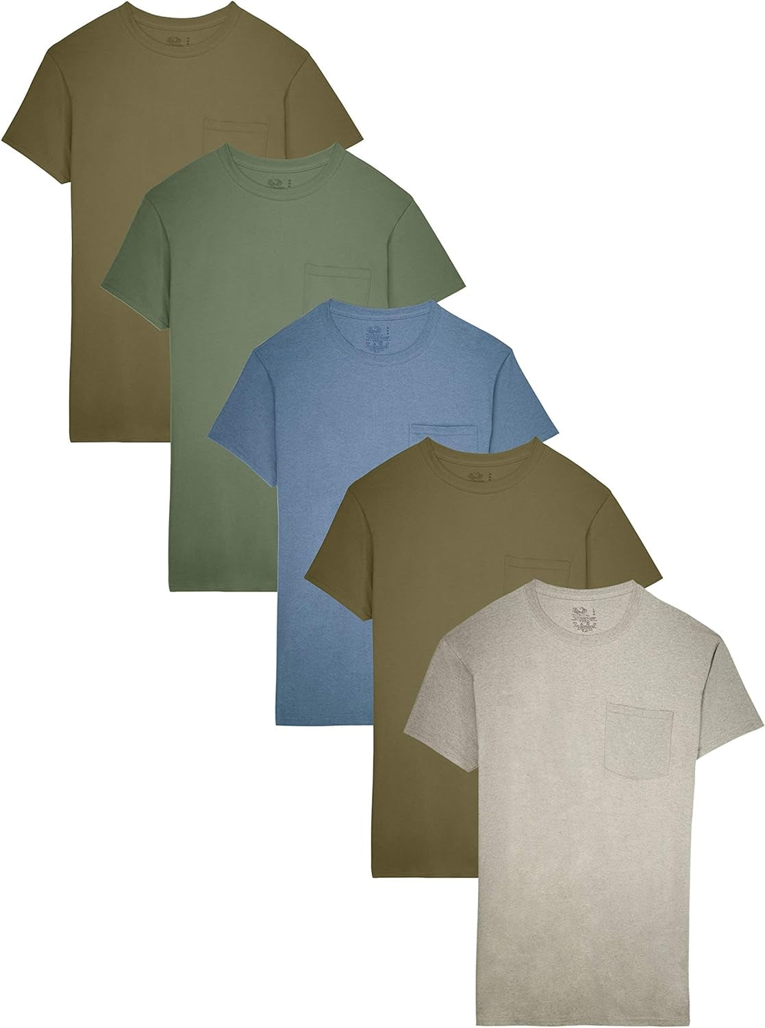 Men'S Pocket T-Shirt Multipack (5 Pack)