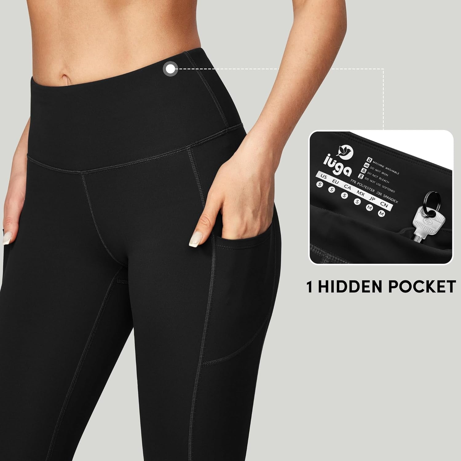 High Waist Yoga Pants with Pockets, Leggings for Women Tummy Control, Workout Leggings for Women 4 Way Stretch