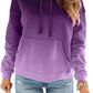 Womens Casual Hoodies Crew Neck Long Sleeve Sweatshirts with Pocket Lightweight Pullover Tops