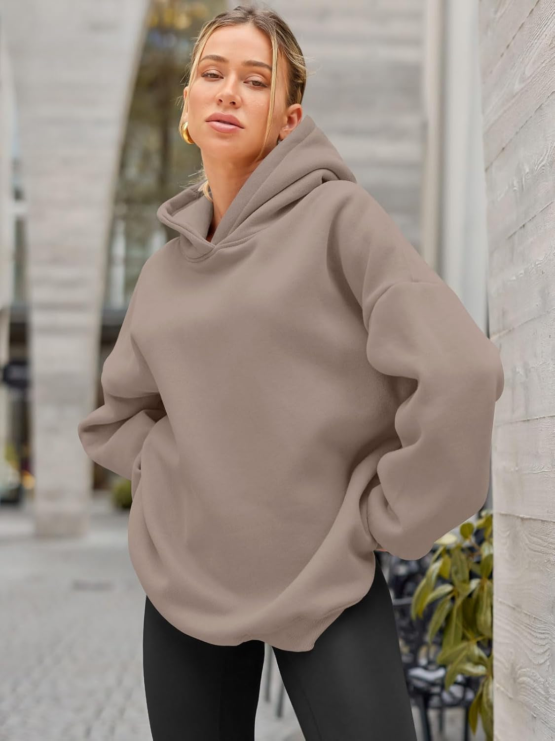 Womens Oversized Hoodies Sweatshirts Fleece Hooded Pullover Tops Sweaters Casual Comfy Fall Fashion Outfits Clothes 2024