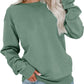 Womens Casual Long Sleeve Sweatshirt Crew Neck Cute Pullover Relaxed Fit Tops