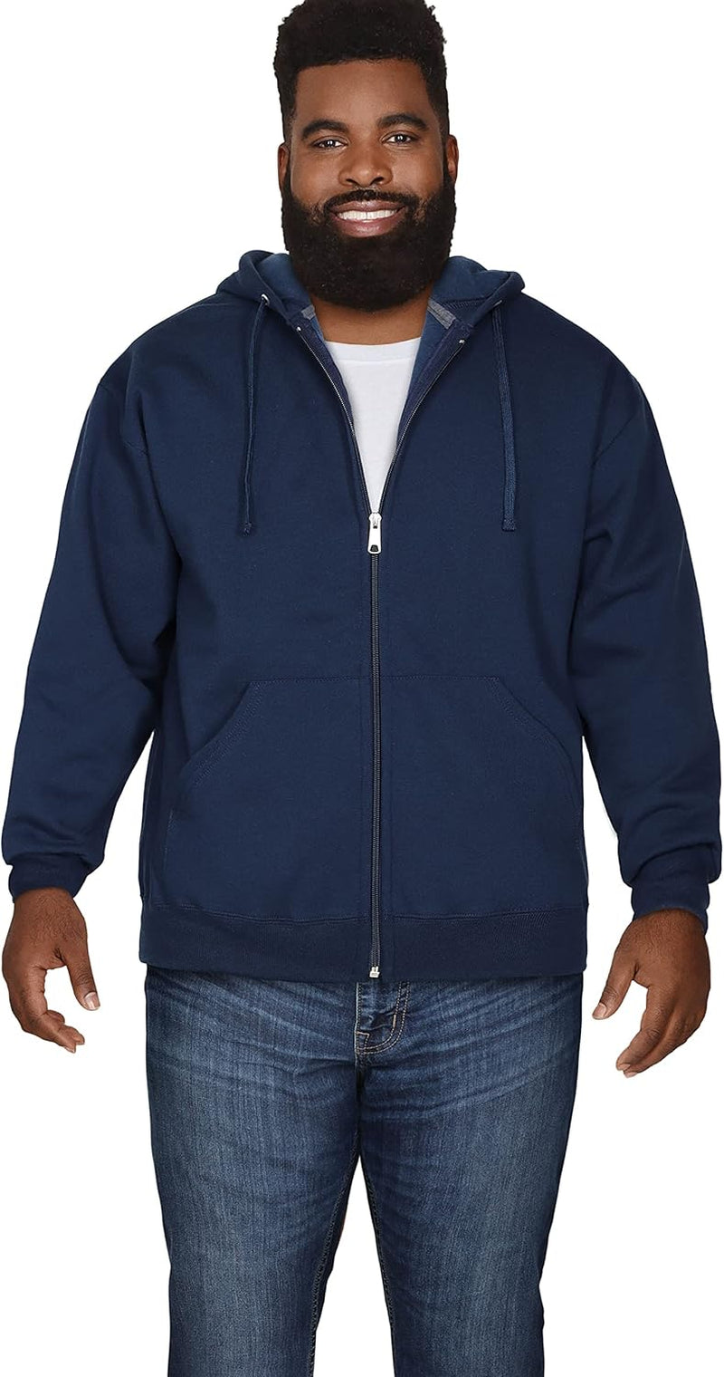 Men'S Eversoft Fleece Hoodies, Moisture Wicking & Breathable, Full Zip Hooded Sweatshirt