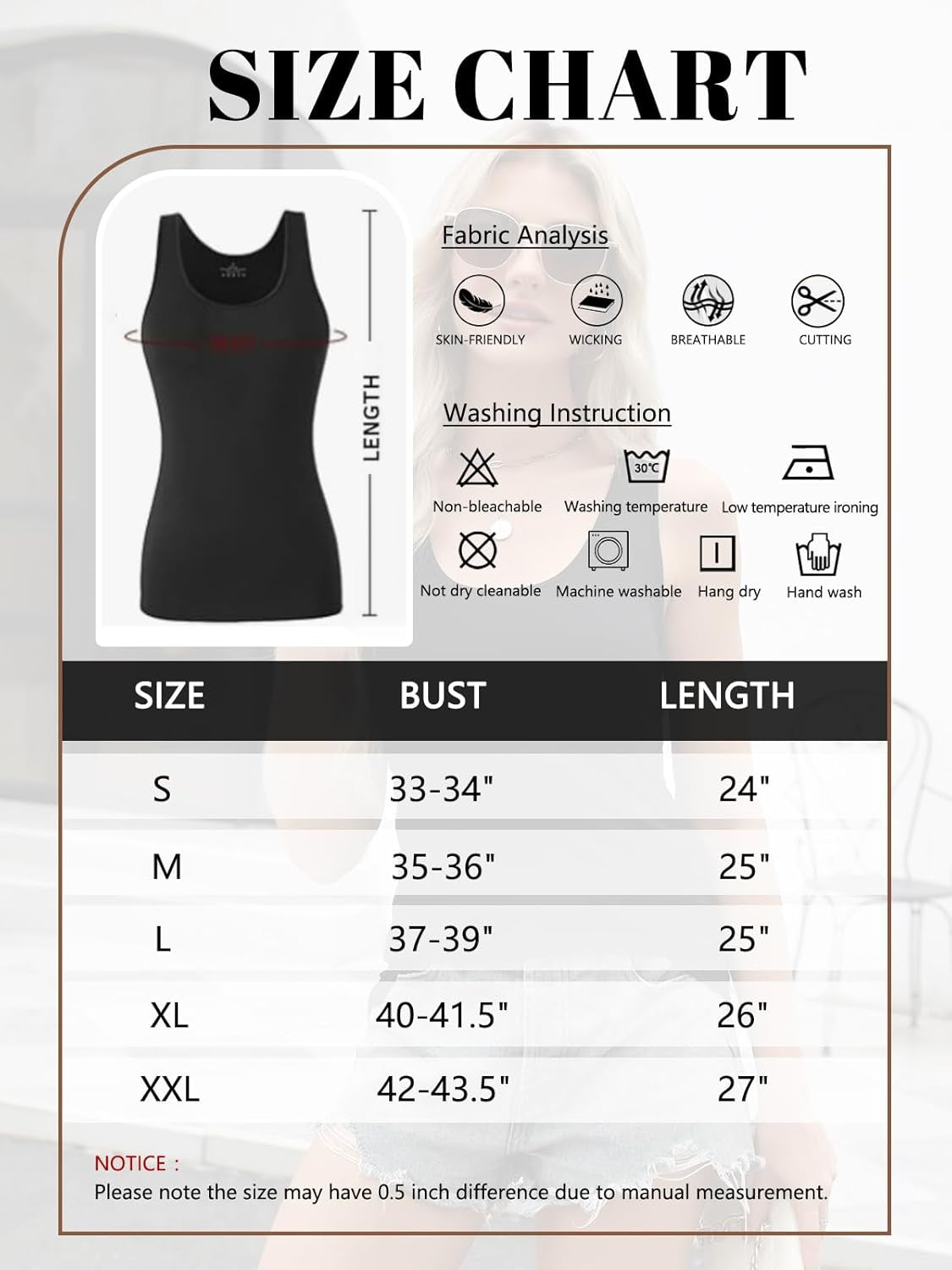 2-4 Pcs Tank Tops for Women Sleeveless Top Basic Layering Tanks Undershirt