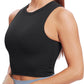 Nudi Sports Bras for Women Removable Padded Yoga Tank Tops Sleeveless Fitness Workout Crop Tops