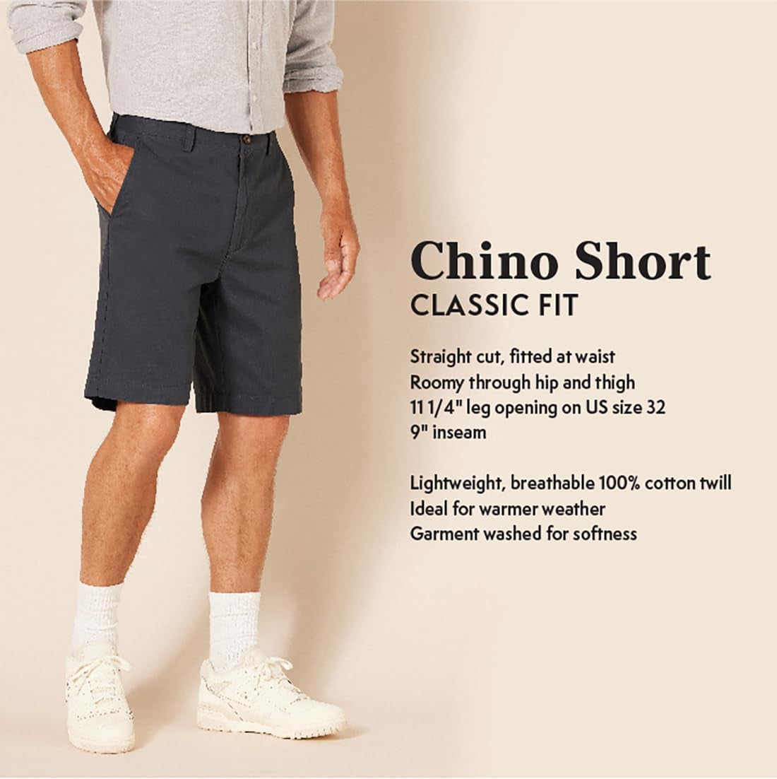 Men'S Classic-Fit 9" Chino Short