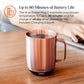 Temperature Control Smart Mug 2, 14 Oz, App-Controlled Heated Coffee Mug with 80 Min Battery Life and Improved Design, Rose Gold