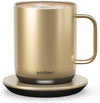 Temperature Control Smart Mug 2, 10 Oz, App-Controlled Heated Coffee Mug with 80 Min Battery Life and Improved Design, Gold