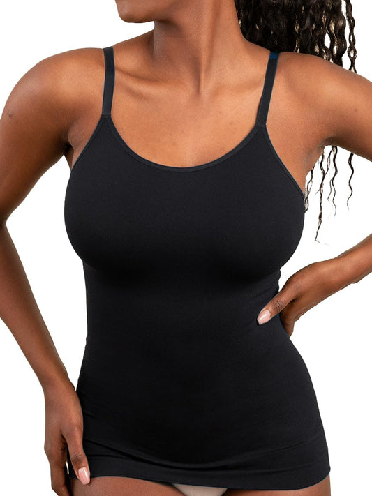 Womens Tops - High Compression Scoop Neck Cami - Tank Top for Women, Camisole for Women