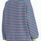 Oversized Sweatshirt for Women 2024 Fall Crewneck Striped Long Sleeve Shirts Hoodies Preppy Top Y2K Outfits