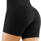 High Waist Yoga Shorts for Women'S Tummy Control Fitness Athletic Workout Running Shorts with Deep Pockets