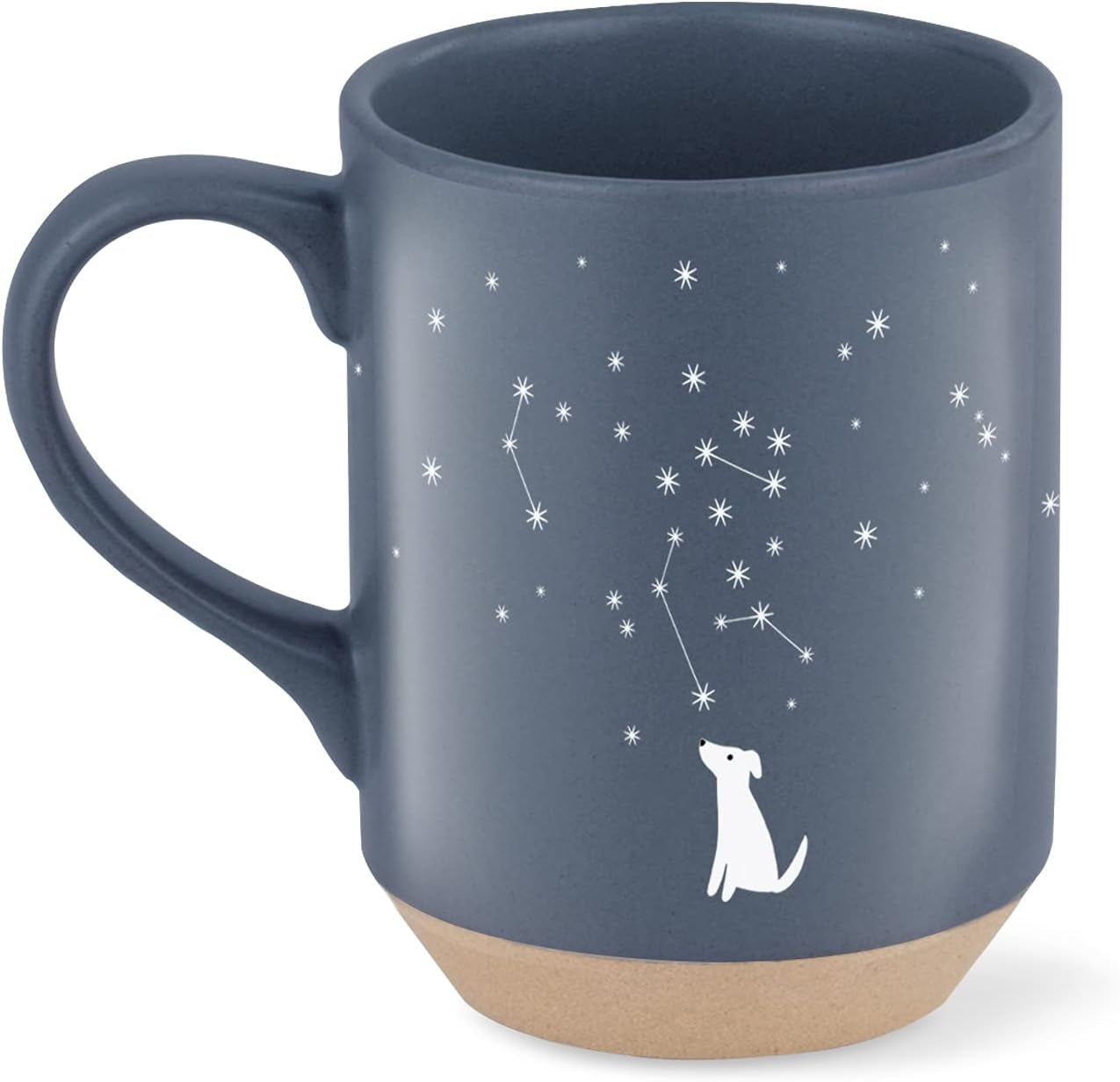 Studio Celestial Dog Stoneware Mug, 12 Fl Oz, Navy, 429017