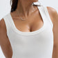 Summer Womens Tank Tops 2024 Square Neck Fitted Sleeveless Shirts for Women Ribbed Basic Top