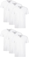 Men'S 3-Pack Tagless Cotton V-Neck Undershirts