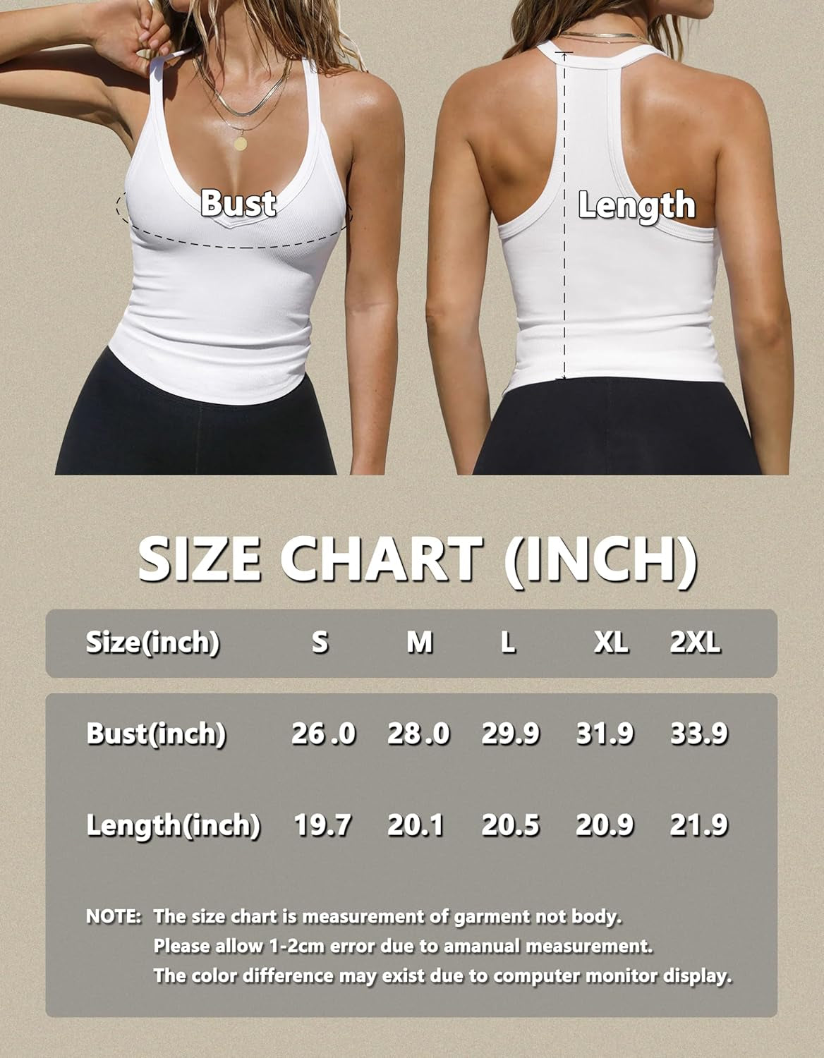 Workout Tops for Women Racerback Basic Tank Summer 2024 Camisole V Neck Slim Fit Ribbed Sleeveless