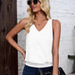 2024 Womens Fashion Tank Tops Summer Clothes Casual V Neck Sleeveless Solid Color Loose Fit Cute Y2K Outfit Basic Cami Shirts