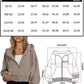 Hoodies for Women Full Zip up Cropped Sweatshirts Jackets Casual Comfy Gym Tops Fall Outfits Winter Clothes 2024