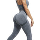 3 Piece Workout Leggings Sets for Women, Gym Scrunch Butt Butt Lifting Seamless Leggings