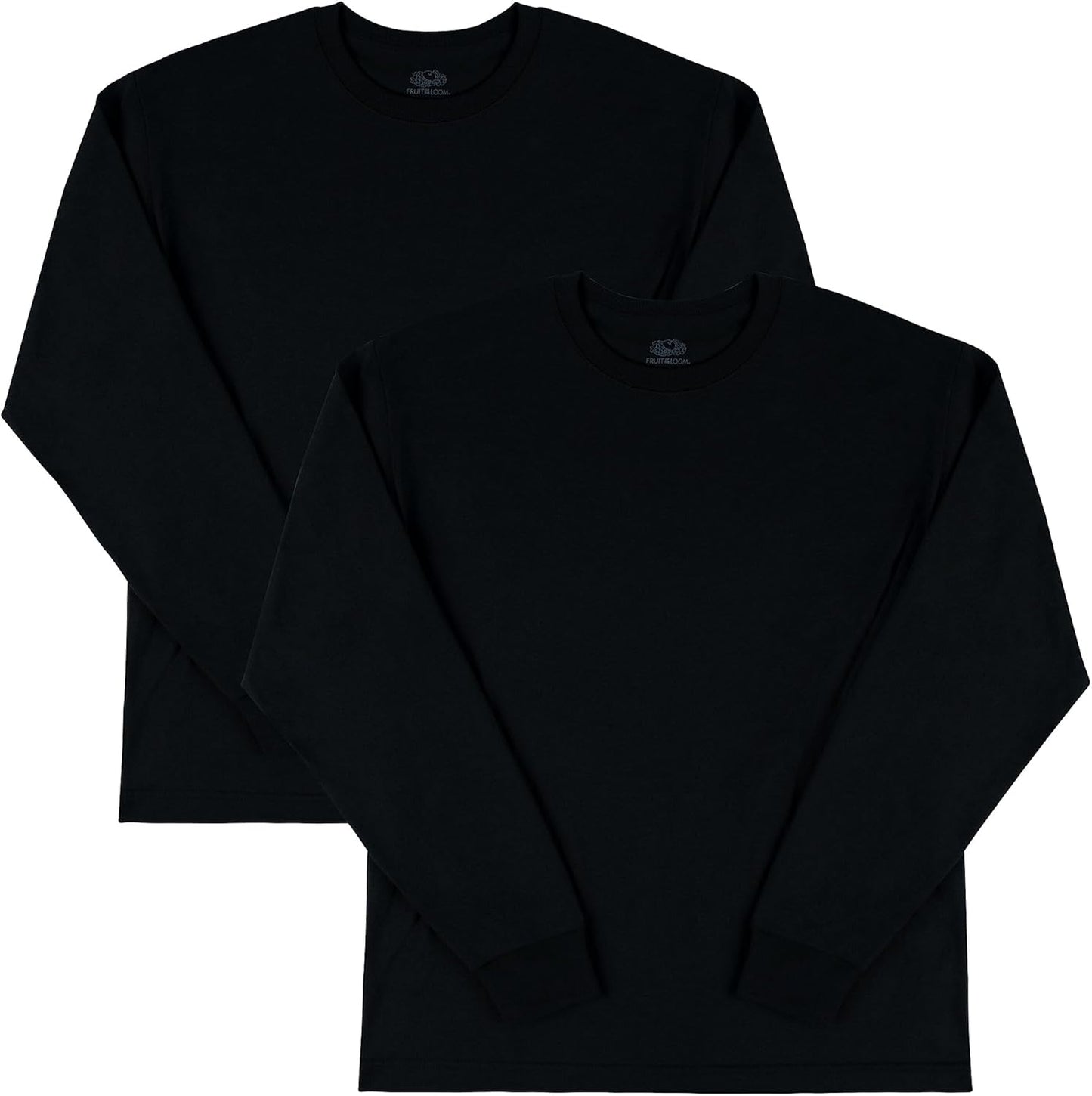 Men'S Eversoft Cotton Long Sleeve T Shirts, Breathable & Moisture Wicking with Odor Control