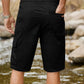 Mens Casual Twill Cargo Shorts Cotton Drawstring Classic Cargo Stretch Short with 6 Pockets