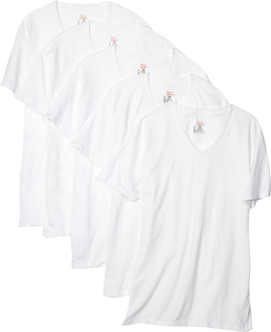 Men'S 5-Pack Comfortsoft V-Neck Tee