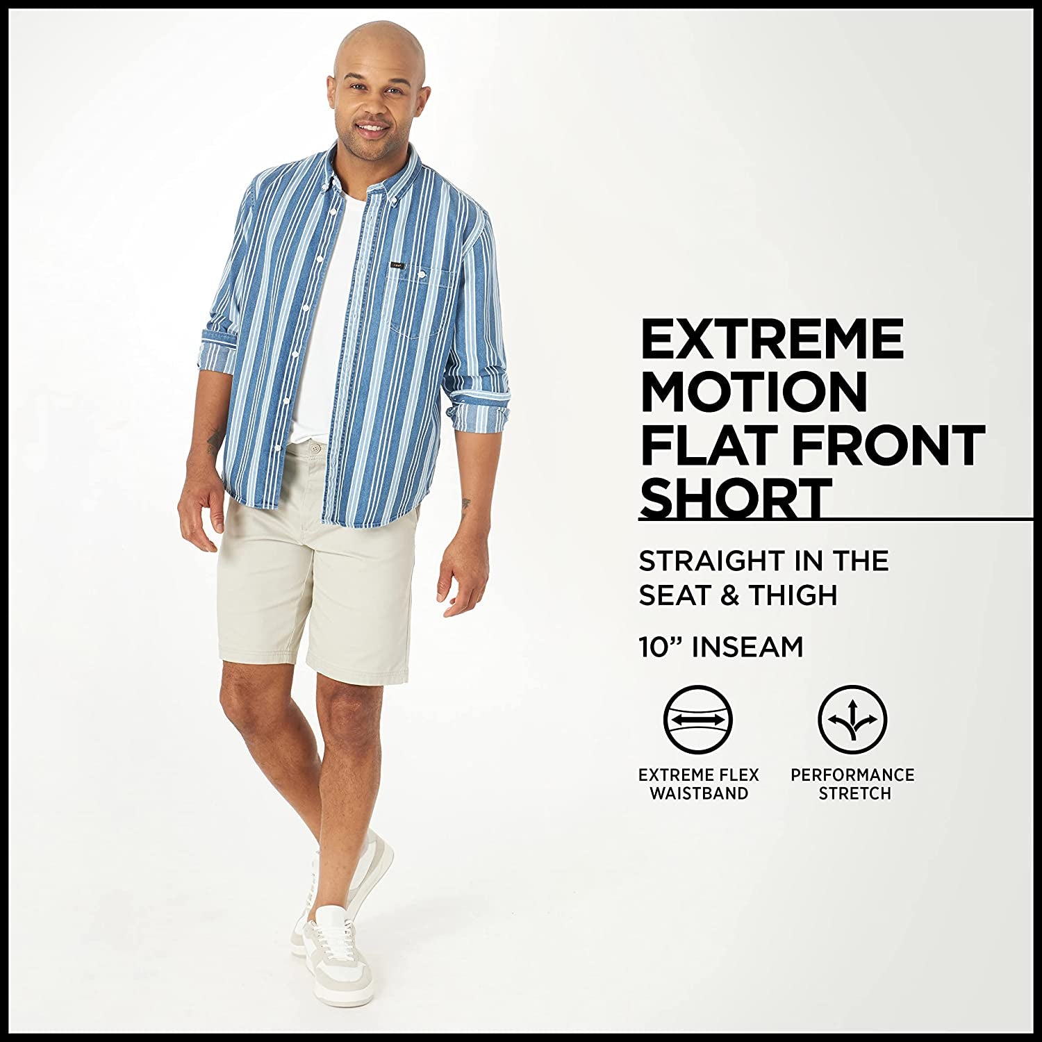 Men'S Extreme Motion Flat Front Short