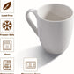 16 Oz Large Coffee Mug with Handle Tea Cup Novelty Coffee Cup for Men Women Office Work, White