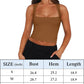 Butsmooth® Women'S Square Neck Going Out Crop Tops Double Lined Cute Basic Tank Tops 2024 Clothes