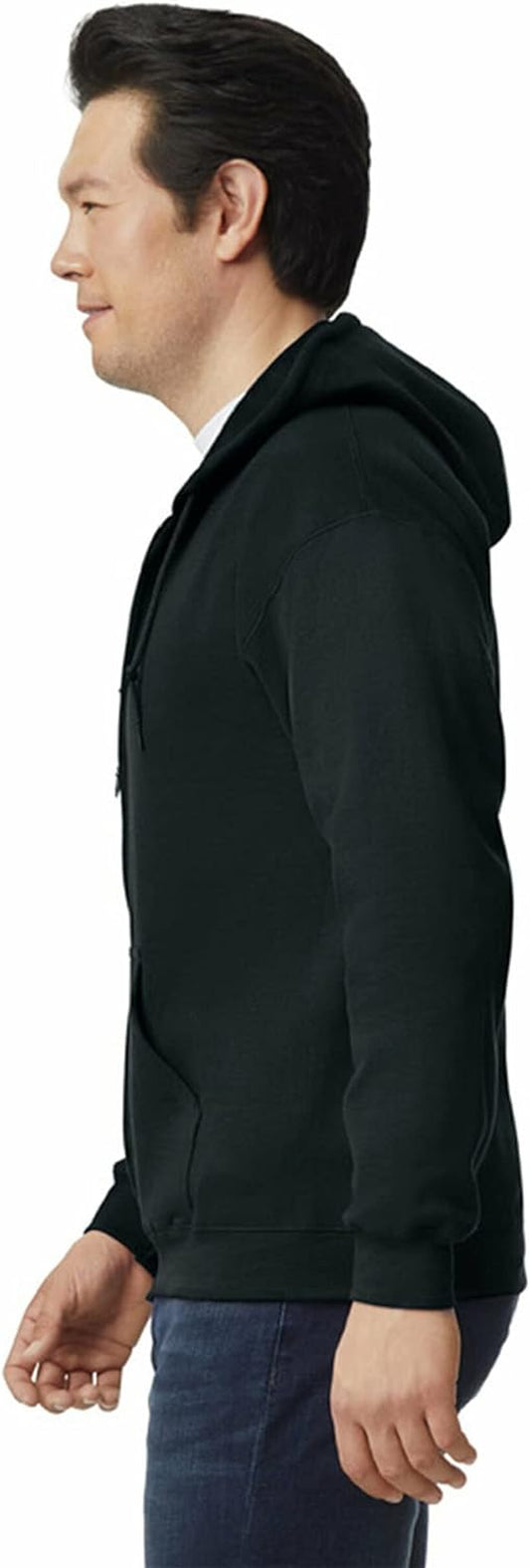 Unisex Adult Fleece Zip Hoodie Sweatshirt, Style G18600, Multipack