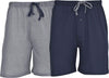 Men'S 2-Pack Cotton Knit Shorts Waistband & Pockets, Assorted Colors and Sizes