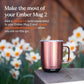 Temperature Control Smart Mug 2, 14 Oz, App-Controlled Heated Coffee Mug with 80 Min Battery Life and Improved Design, Rose Gold