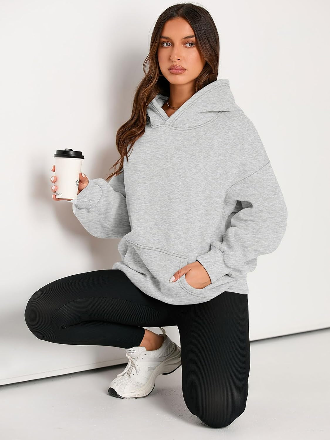 Womens Hoodies Oversized Sweatshirts Pullover Fleece Sweaters Long Sleeve Winter Fall Outfits Fashion Y2K Clothes