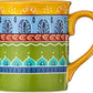 Valencia Mugs (Set of 4), 16 Oz, Multicolor