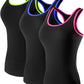 Women'S 3 Pack Compression Base Layer Dry Fit Tank Top