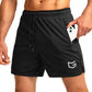 Men'S Running Shorts with Zipper Pockets Quick Dry Gym Athletic Workout 5" Shorts for Men