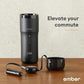 Travel Mug 2+, 12 Oz, Temperature Control Smart Travel Mug, Black (With Apple Find My)